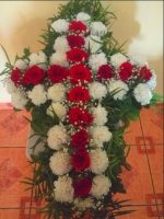 Cruz condolencias claveles y rosas (017), imagen-2