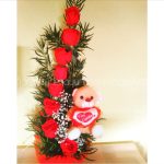 Arreglo 8 rosas más peluche, imagen-2