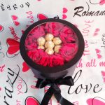 Joyero de rosas y girasoles, con bombones, imagen-3